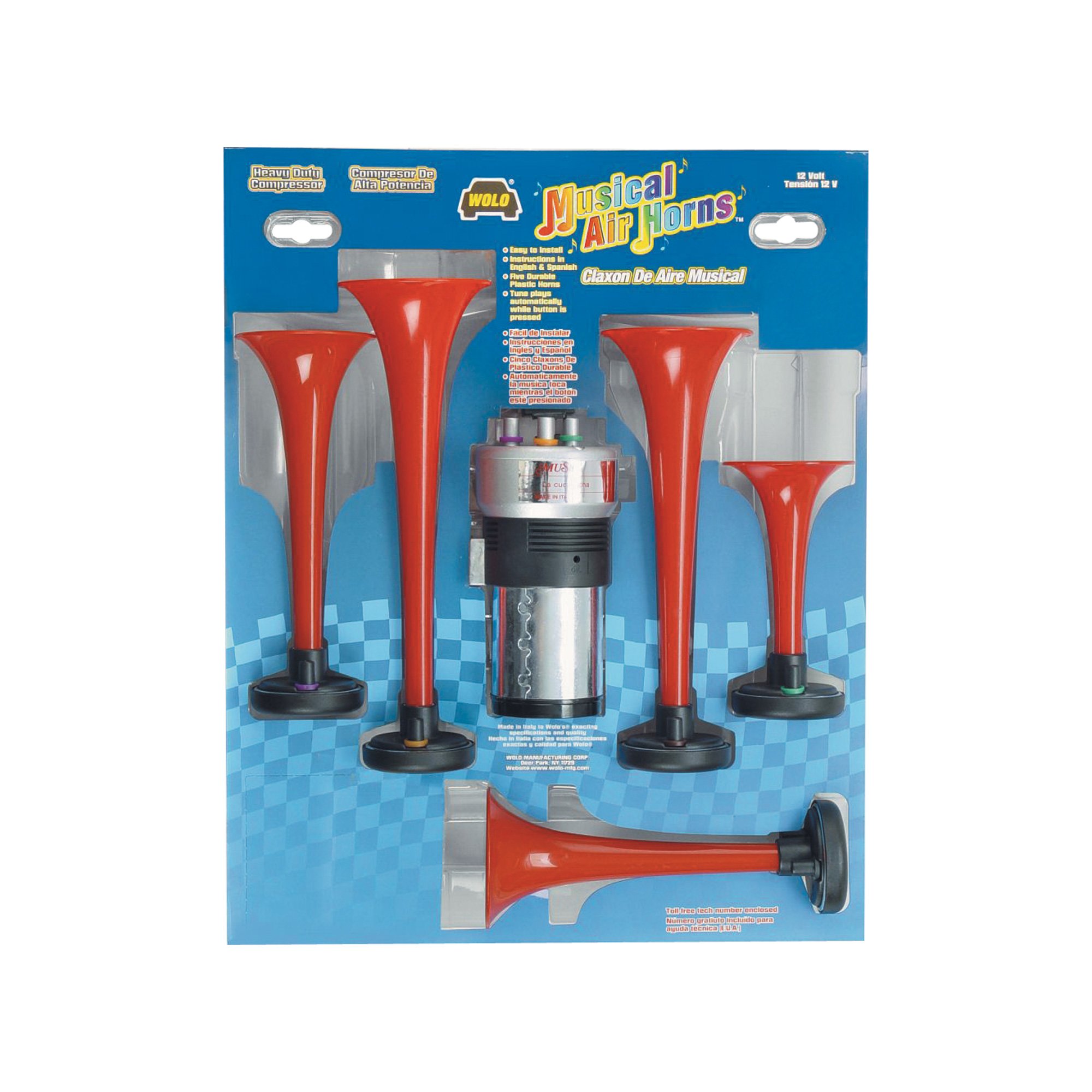 Wolo Dixie 5-Trumpet Air Horn, Model# 430